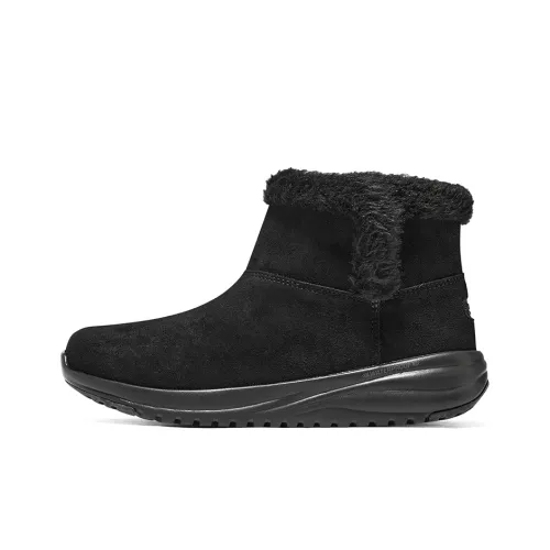 Skechers ON THE GO STELLAR Thermal Waterproof Short Mid Calf Snow Boots Women's Black