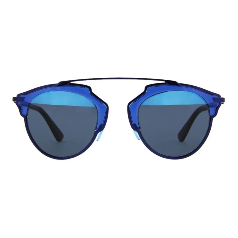 DIOR Metal Irregular Shape Sunglasses Men's Tortoiseshell-1