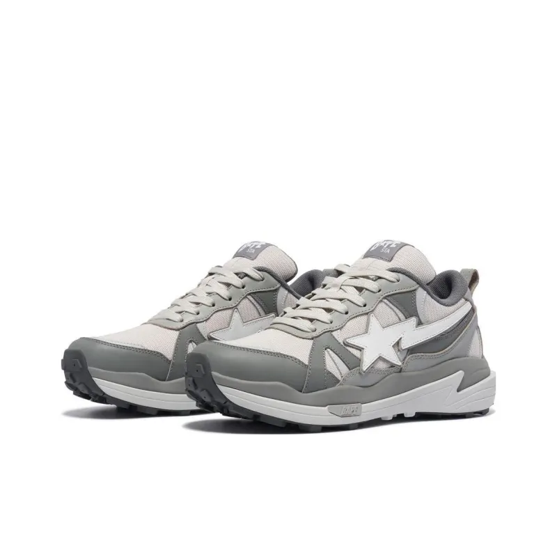 A BATHING APE Trail Sta Low Top Casual Shoes Men's Gray-2