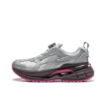 LiNing Project* Cushioned Slip Resistant Low Top Sports Casual Shoes Women's Silver Pink
