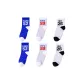 6 Pack (2 Blue+2 White (Red Text)+2 White)