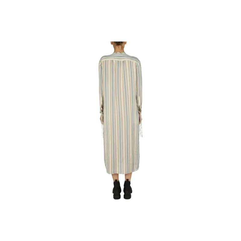 ASPESI Striped Pattern Shirt Dress-1