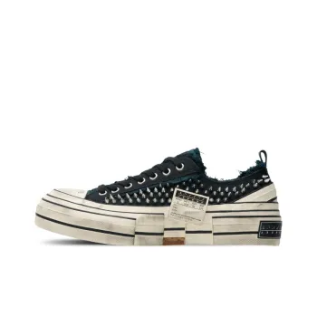 VESSEL Vintage Rock Slip Resistant Breathable Low Top Canvas Shoes Unisex Black