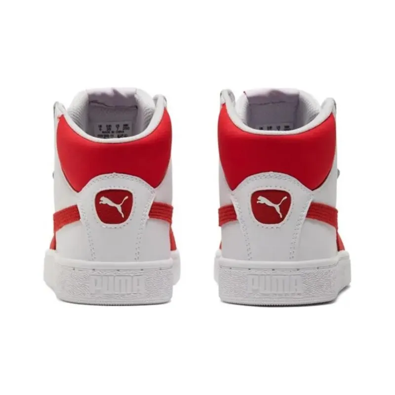 PUMA Waterproof And Wear resistant High Top Skateboard Shoes Unisex Bright Red-4
