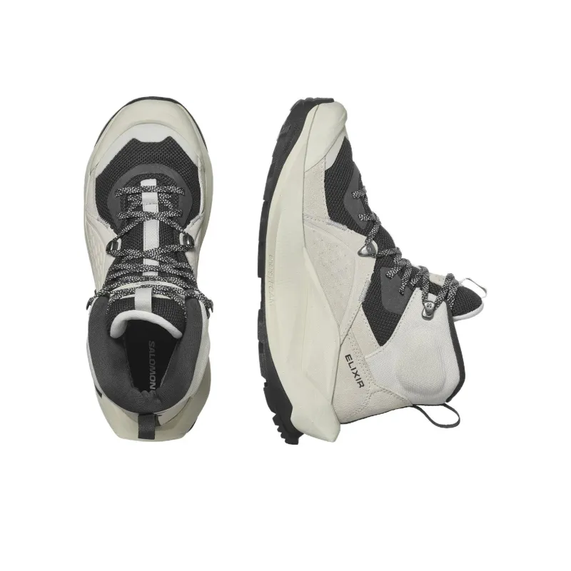 SALOMON Women's Elixir Mid GORE TEX 'Vanilla Ice Lemon'-2