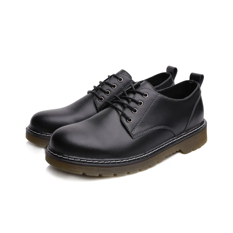 MR.A Work Boots Men Low Top Black-2