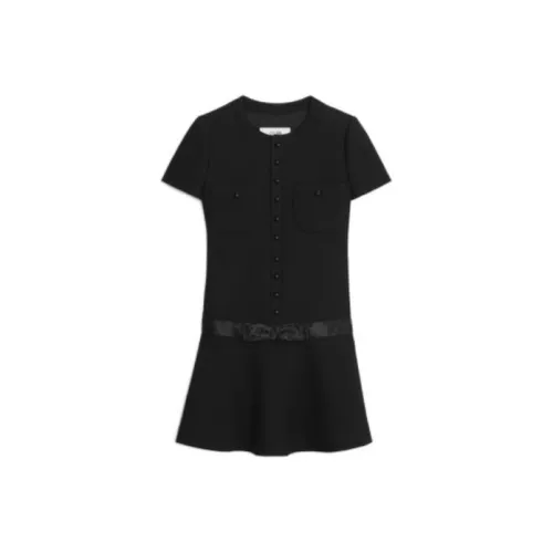 CELINE Short-Sleeved Dresses Women's Black