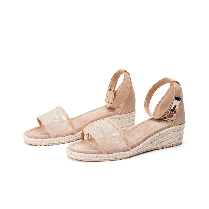 Joy&Mario Beach Sandals 4.5cm Women's Apricot-1