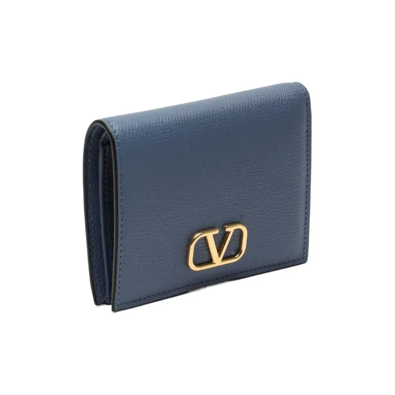 Valentino Leather Wallet Women's Blue-1