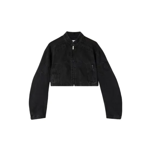 AMBUSH Cropped Denim Biker Jacket