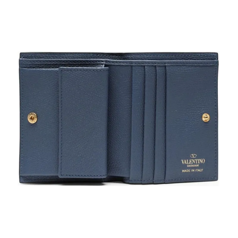 Valentino Leather Wallet Women's Blue-3