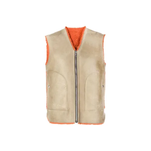 RICK OWENS Vests Men Beige