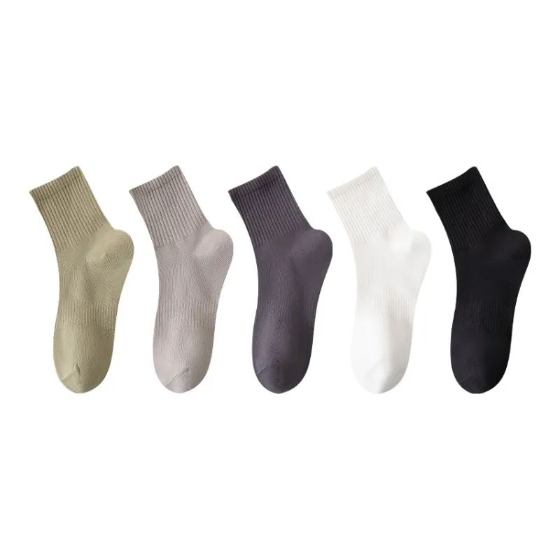 MIIOW Mid Calf Socks Men's 5 Pack-0