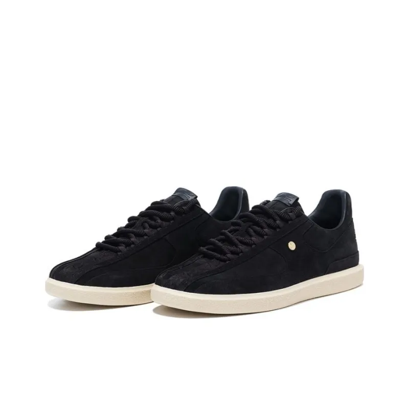 LI NING 1990 Clouds Anti Slip Wear Resistant Low Top Skateboard Shoes Men's Charcoal Black-1