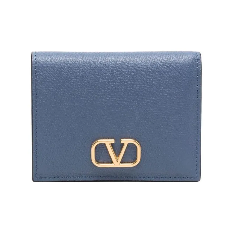 Valentino Leather Wallet Women's Blue-0