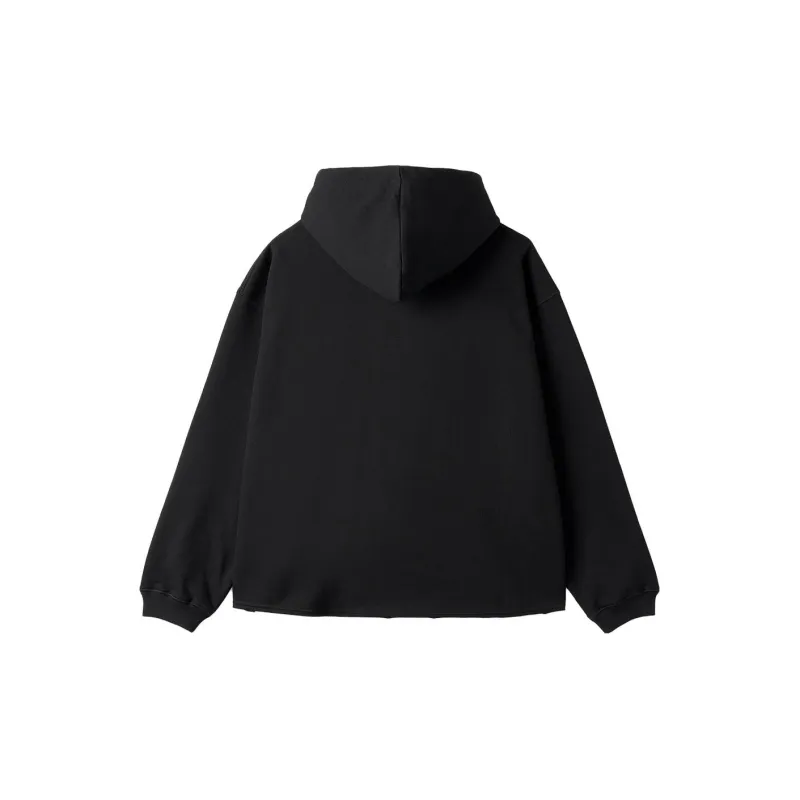 MARNI Logo Cropped Hoodie 'Black'-1
