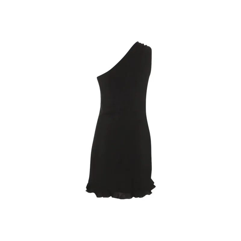 Blumarine Floral appliqué Asymmetric Minidress-1