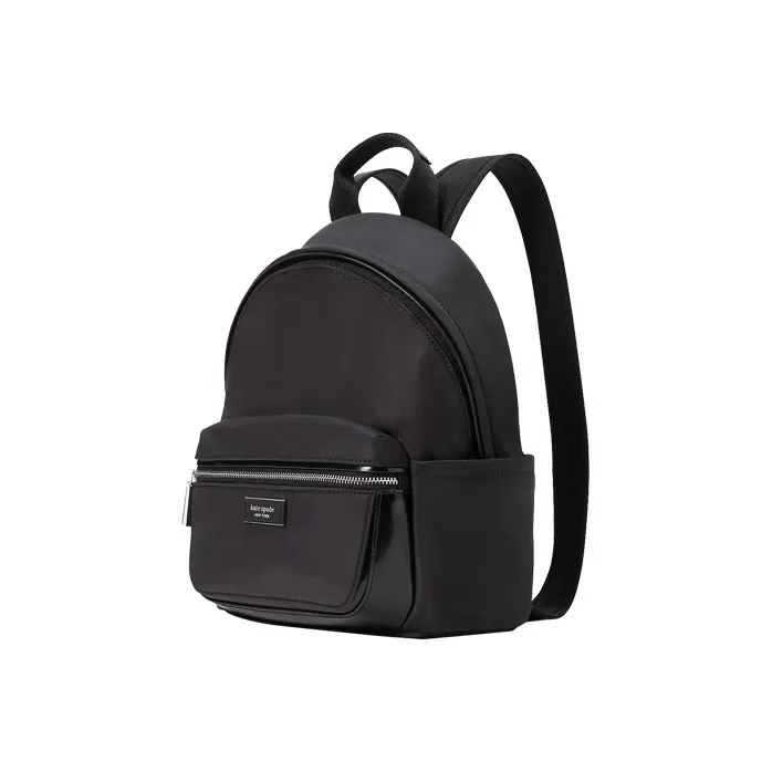Kate Spade Sam Recycled Nylon Smooth Leather Backpack Small Size Women's Black-1