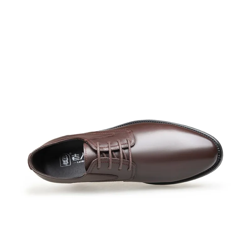 LAORENTOU Dress Shoes Men Low Top Black/Brown-7