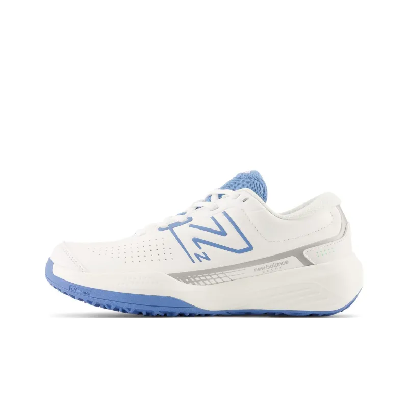 New Balance NB 696 Slip-Resistant Cushioning Low-Top Tennis Shoes Women's White Blue Japan Version-0