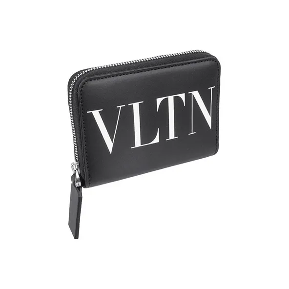 Valentino Leather Coin Purse Regular Women's Black-1