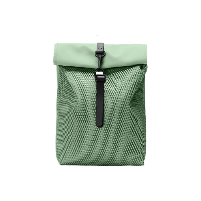 Rains Polyester Backpack Mini Unisex Light Olive Green-0