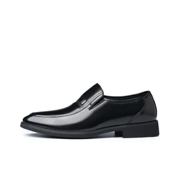 LAORENTOU Dress Shoes Men Low Top Black