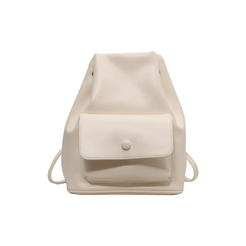 NOMK PU Backpack Regular Unisex Silver/Black/White-2