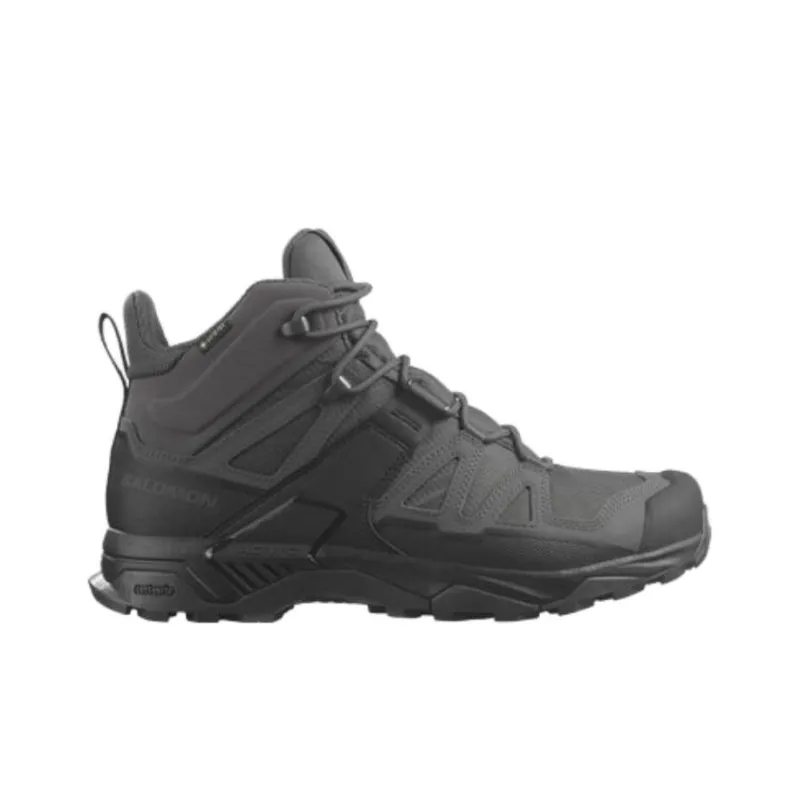 SALOMON X Ultra 4 Forces Mid GTX Anti Slip Wear Resistant Mid Top Outdoor Shoes Men's Gray Black-1