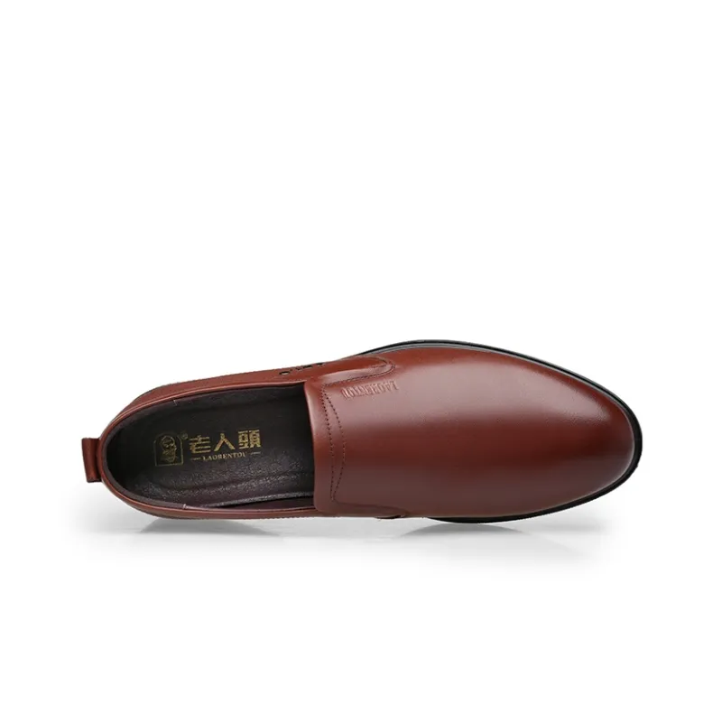 LAORENTOU Men's Casual Shoes Men Low Top Brown/Black-6