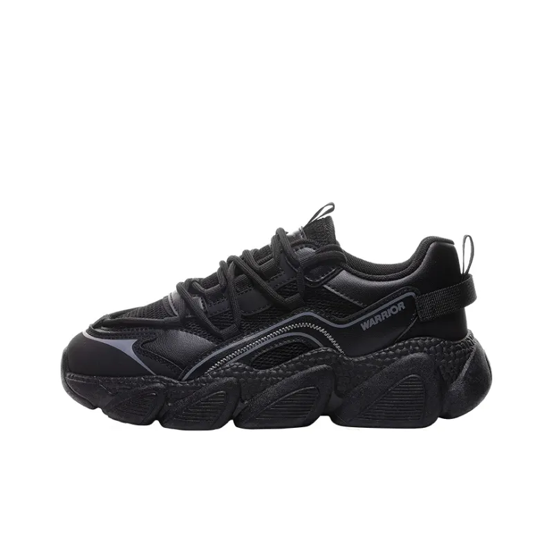 Warrior Wear-Resistant Breathable Supportive Balanced Lightweight Height Increasing Low-Top Chunky Sneakers Women's-0
