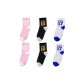 6 Pack (2 Pink+2 Black+2 White (Blue Text))
