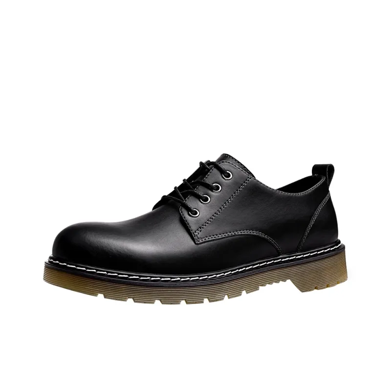 MR.A Work Boots Men Low Top Black-1