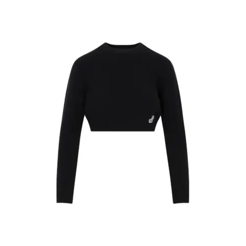 Patou Logo Patch Cropped Jumper