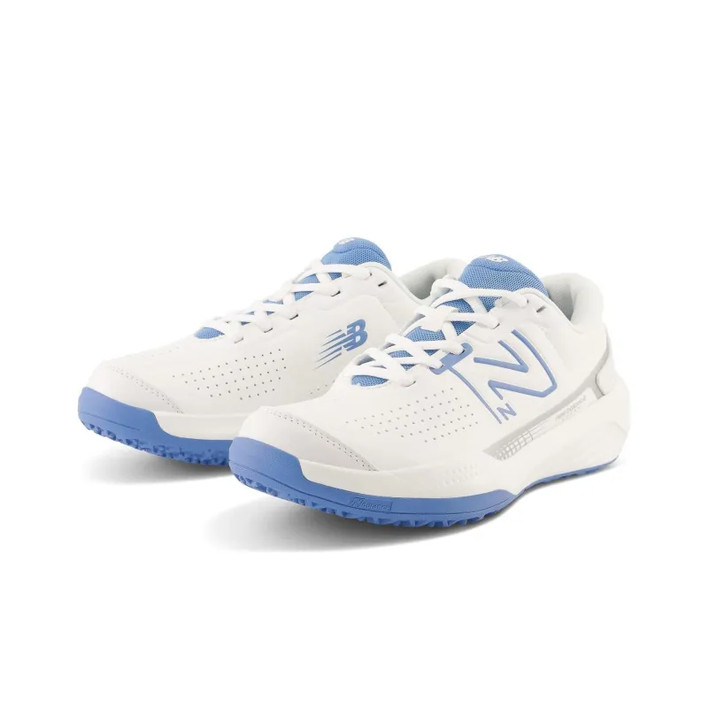 New Balance NB 696 Slip-Resistant Cushioning Low-Top Tennis Shoes Women's White Blue Japan Version-2