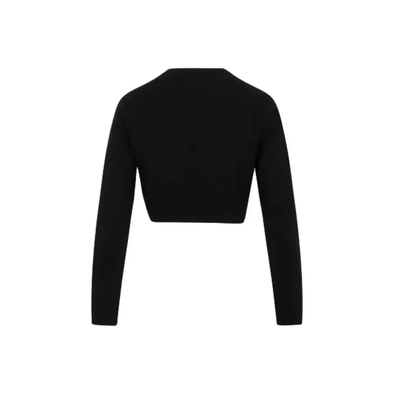 Patou Logo Patch Cropped Jumper-1