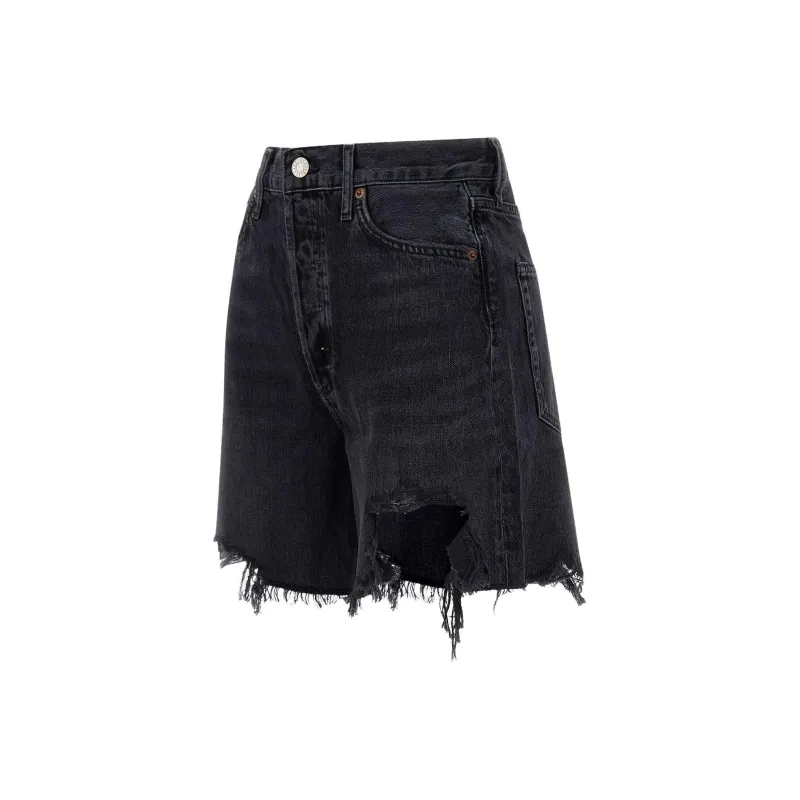 AGOLDE Stella High rise Denim Shorts-2
