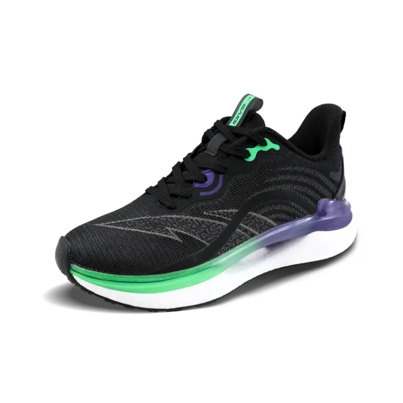 SAIQI Low Top Running Shoes Men's Versatile Black-3