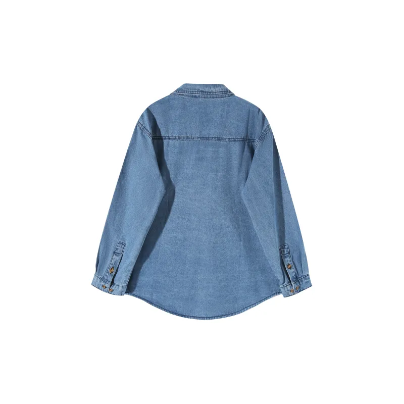 Adeworn Denim Jacket Women's Blue-1