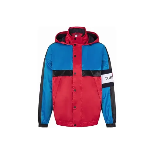 Tommy Hilfiger Jackets Men Red And Blue Multicolor CZV