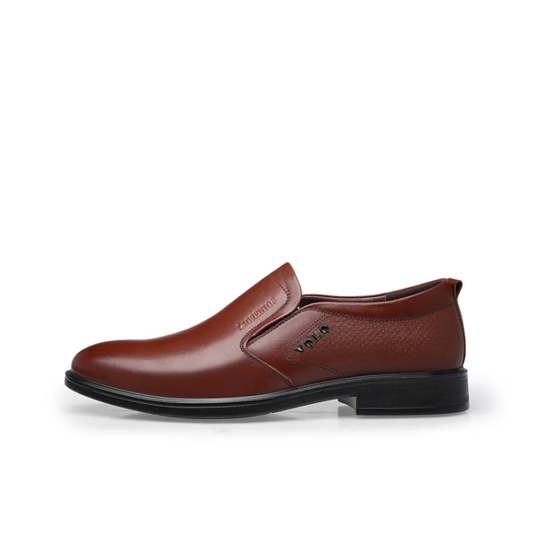 LAORENTOU Men's Casual Shoes Men Low Top Brown/Black-4