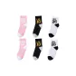 6 Pack (2 Pink+2 Black+2 White (Black Text))