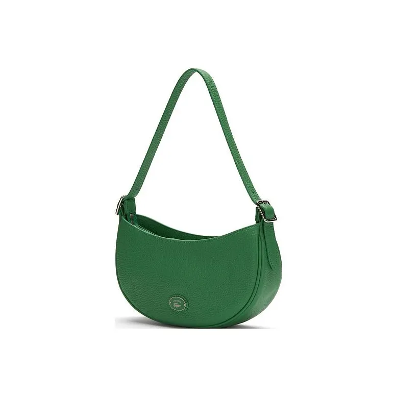 LACOSTE Cow Leather One Shoulder Handbags Small Size Women's Pine Green-1