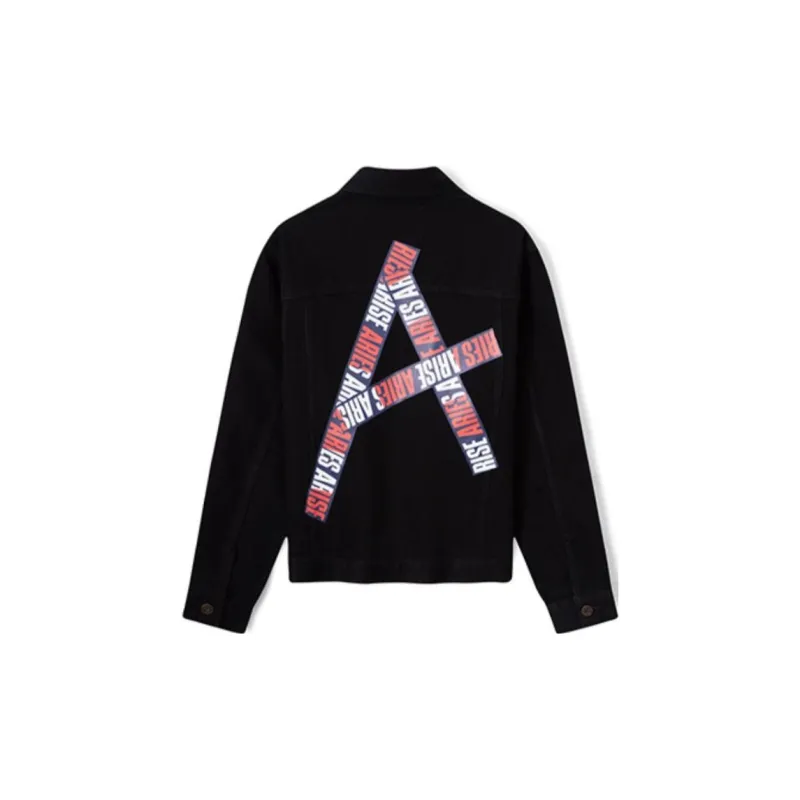 Aries X Tommy Hilfiger Denim Jackets Unisex Black PT2-1