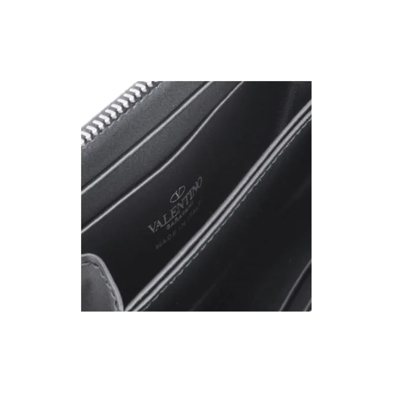 Valentino Leather Coin Purse Regular Women's Black-5