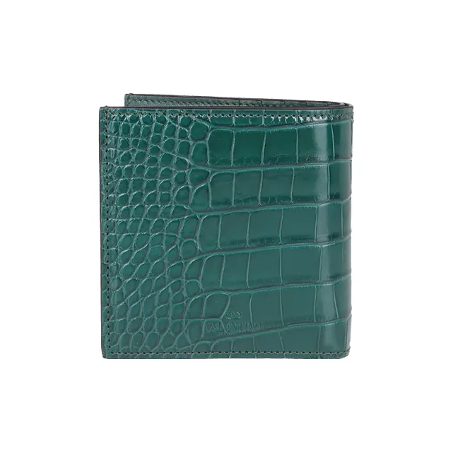 Valentino Leather Wallet Men's Green-1