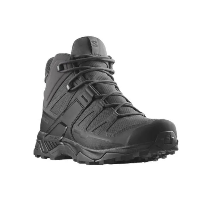 SALOMON X Ultra 4 Forces Mid GTX Anti Slip Wear Resistant Mid Top Outdoor Shoes Men's Gray Black-2