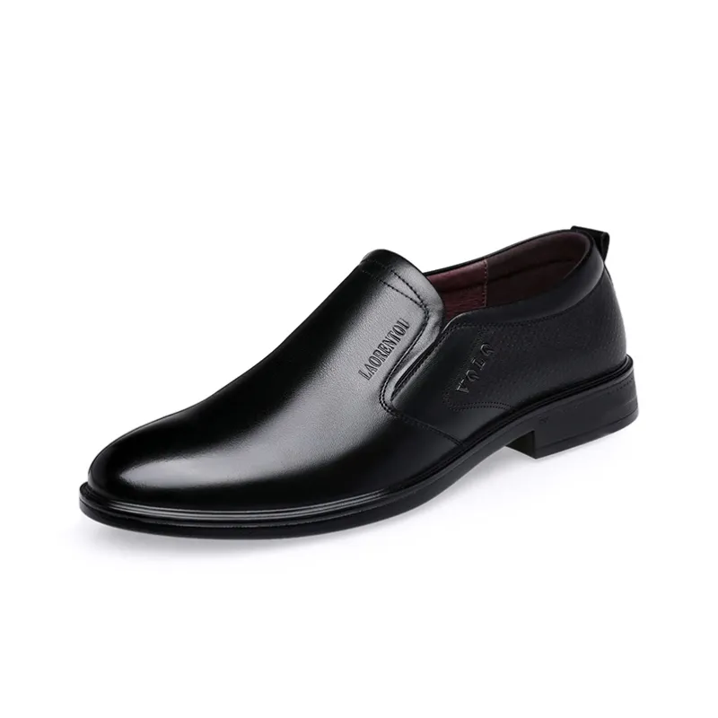 LAORENTOU Men's Casual Shoes Men Low Top Brown/Black-1