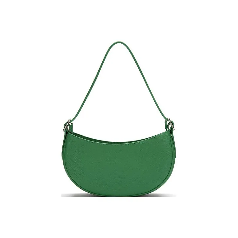 LACOSTE Cow Leather One Shoulder Handbags Small Size Women's Pine Green-2