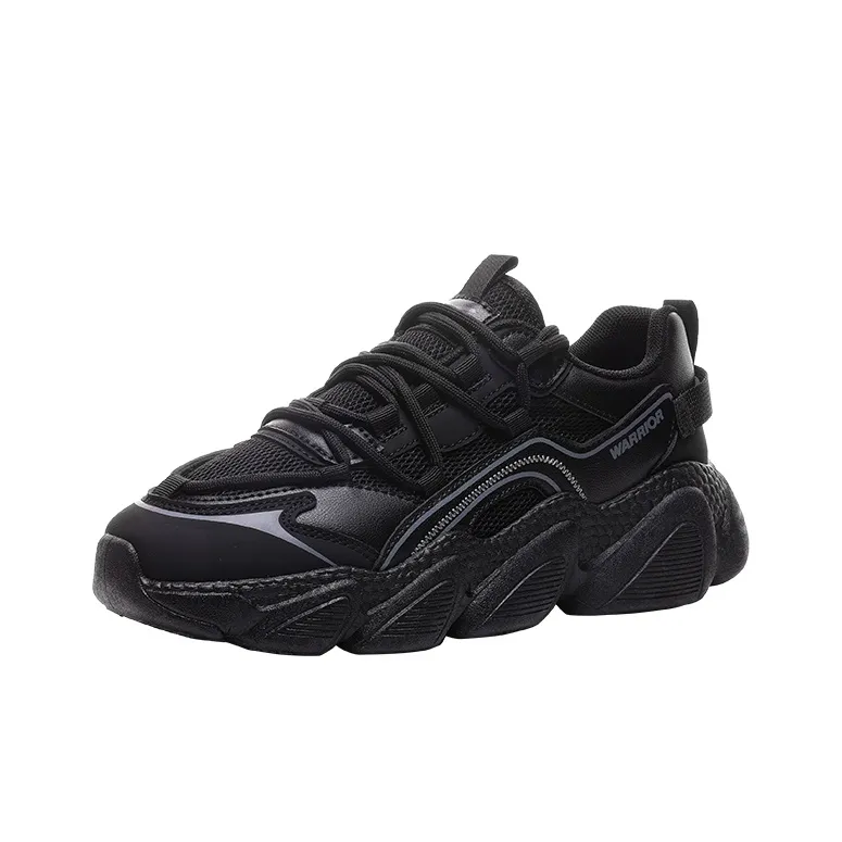 Warrior Wear-Resistant Breathable Supportive Balanced Lightweight Height Increasing Low-Top Chunky Sneakers Women's-1